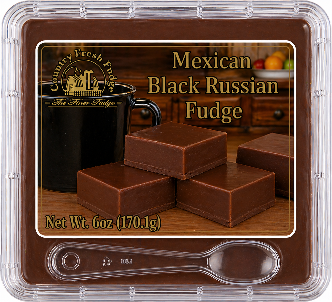 Spirit Legends Mexican Black Russian Fudge (Non-Alcoholic) (Trays)