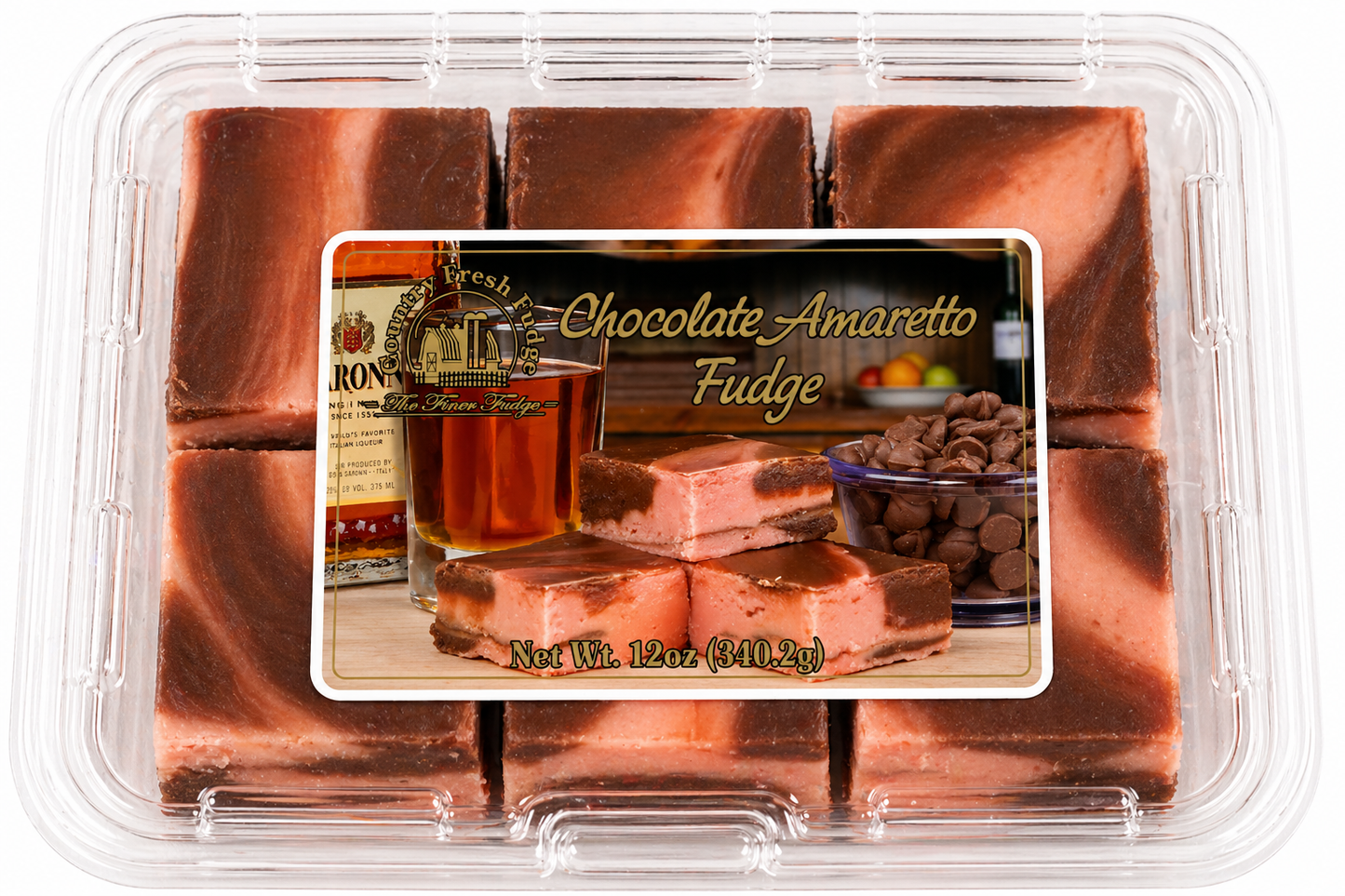 Chocolate Amaretto Fudge (Trays)