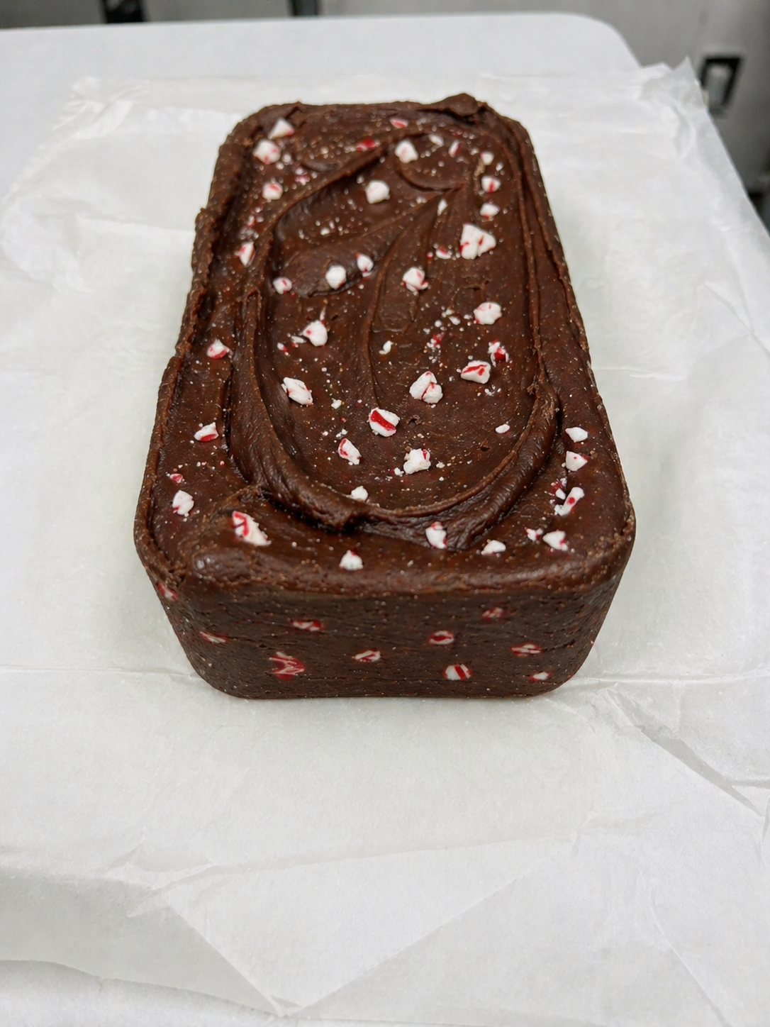 Chocolate Peppermint Fudge - 6lb Bulk Fudge Loaf