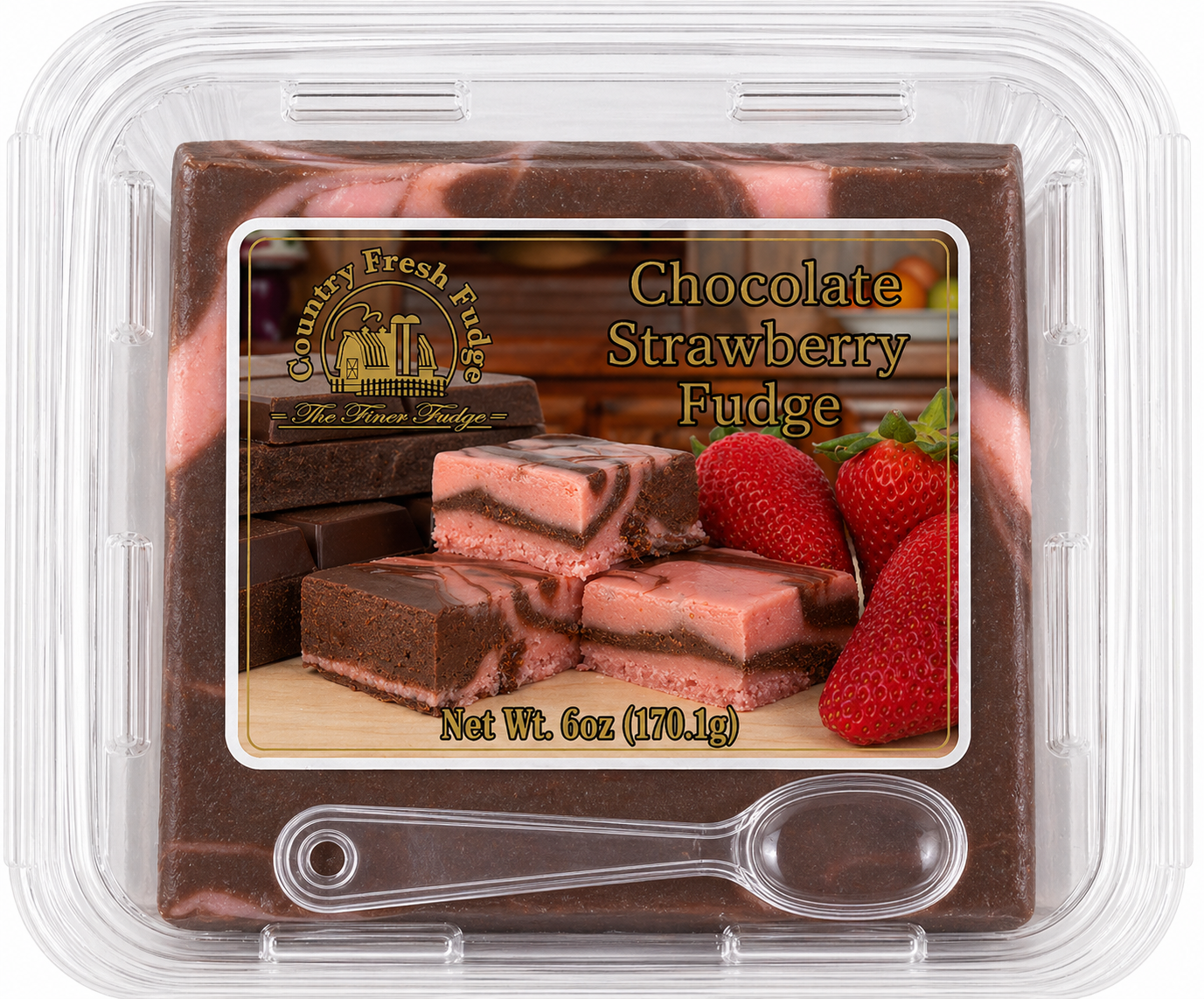 Chocolate Strawberry Fudge (Trays)