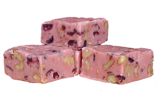 Cranberry Walnut Fudge (Clamshells) - Country Fresh Food & Confections