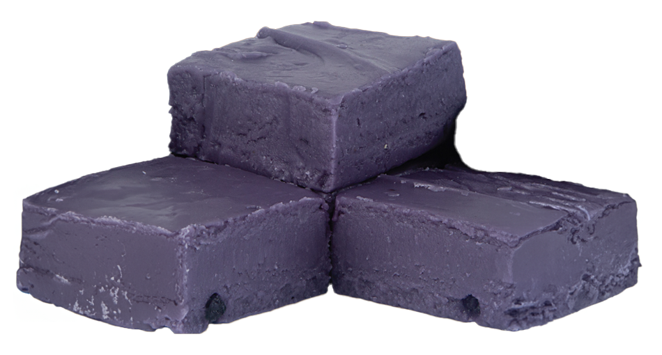 Sugar-Free Huckleberry Fudge (40) 2oz Pre-Cut Pieces - 5lb Total Weight - Country Fresh Food & Confections