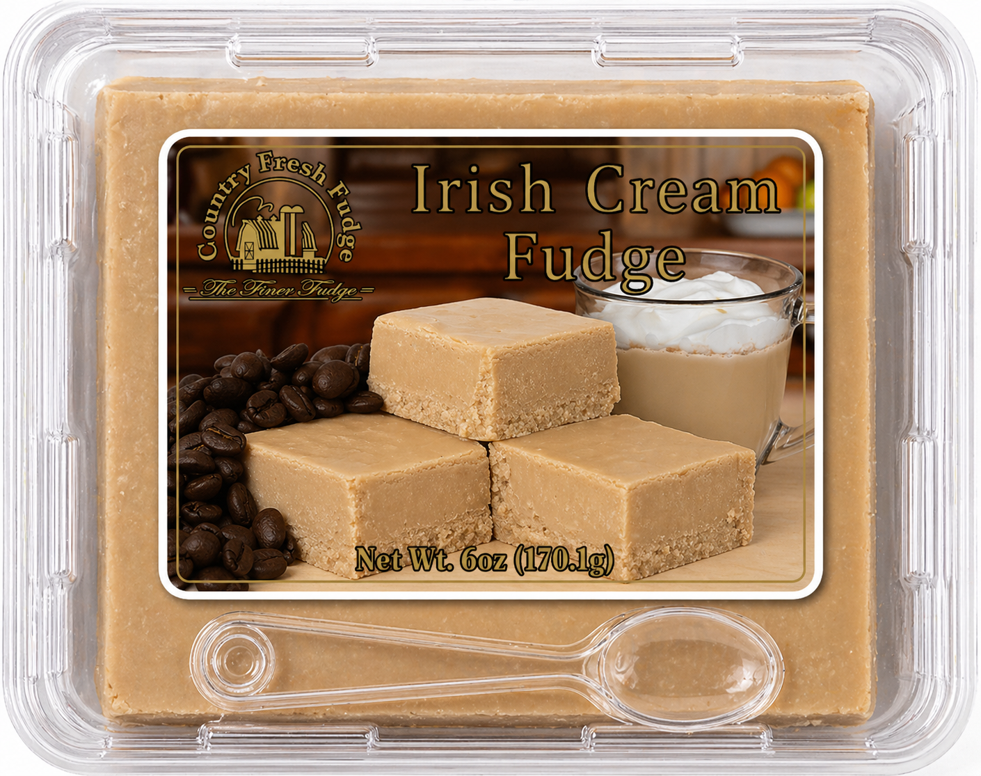 Spirit Legends Irish Cream Fudge (Non-Alcoholic) (Trays)