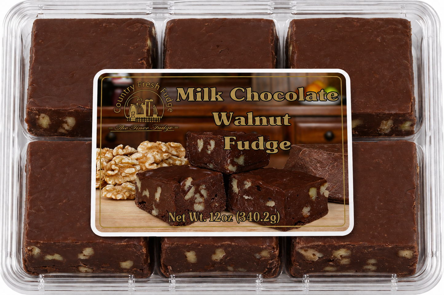 Milk Chocolate Walnut Fudge (Trays)