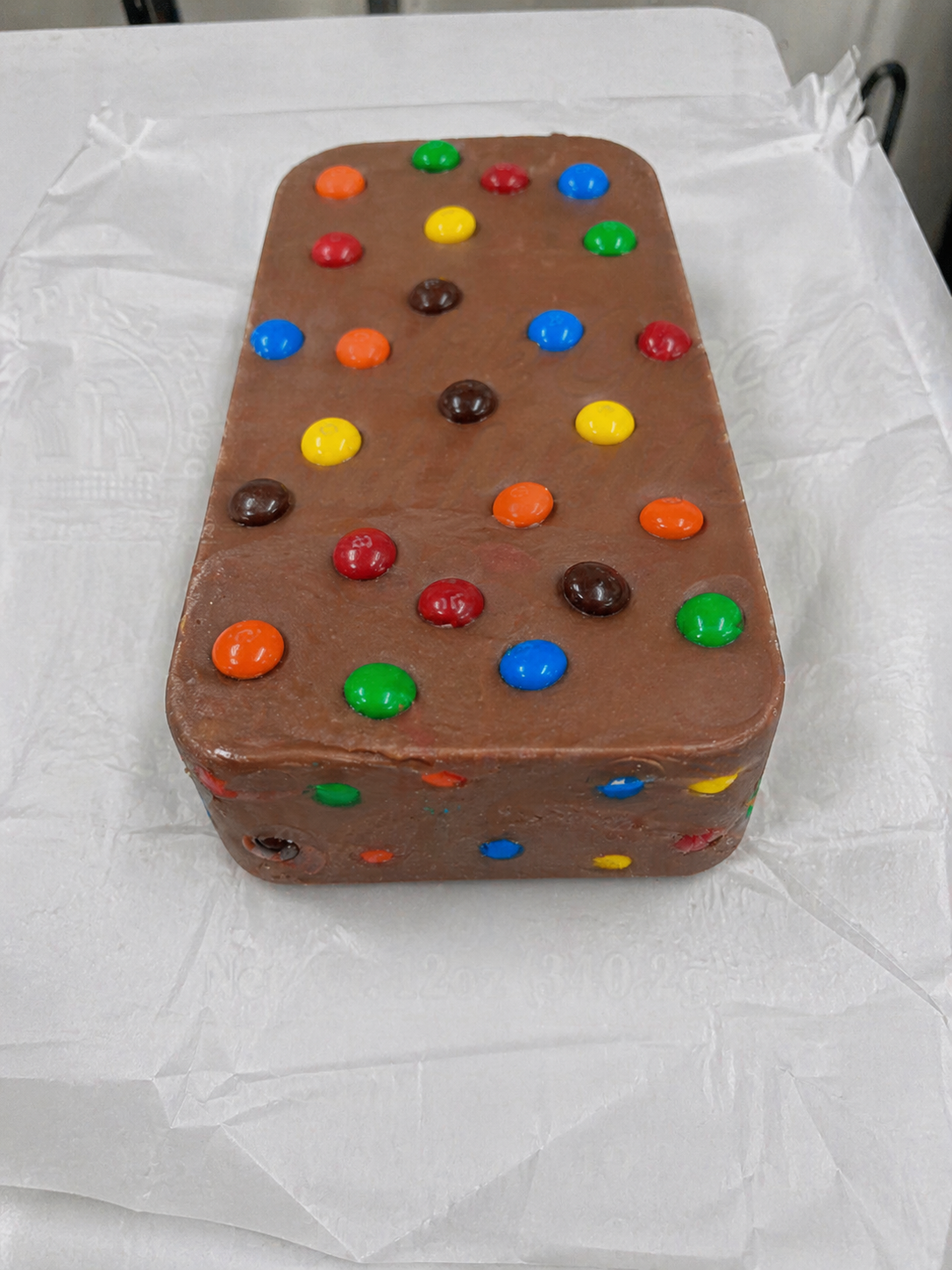 Milk Chocolate with M&M's - 6lb Bulk Fudge Loaf