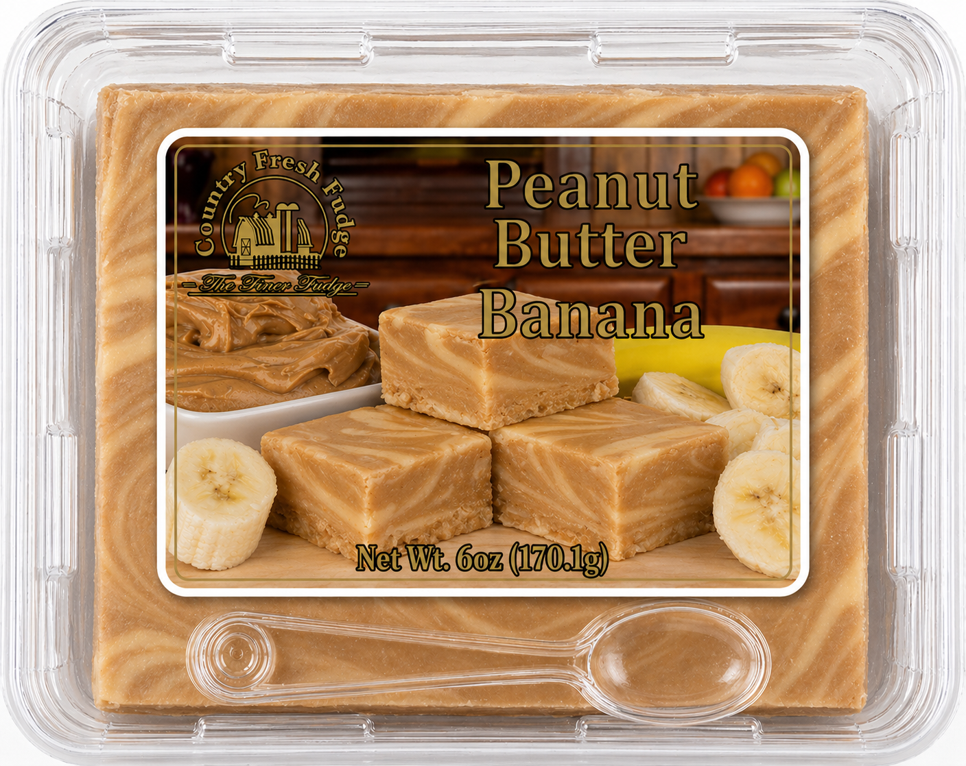 Peanut Butter Banana Fudge (Trays)