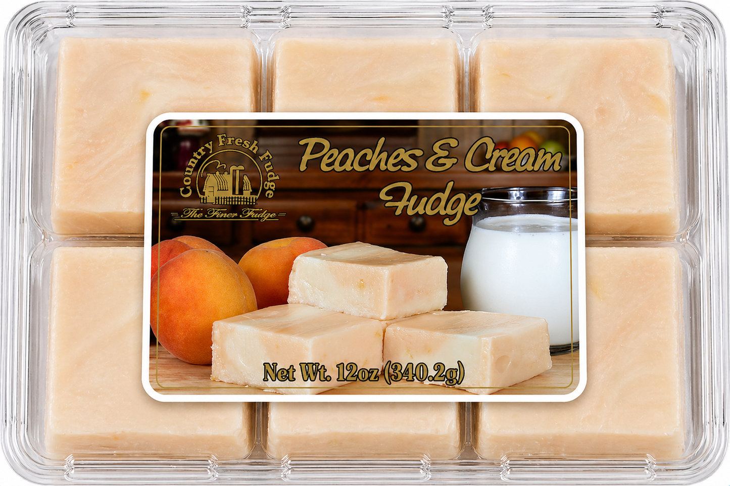 Peaches N' Cream Fudge (Trays)