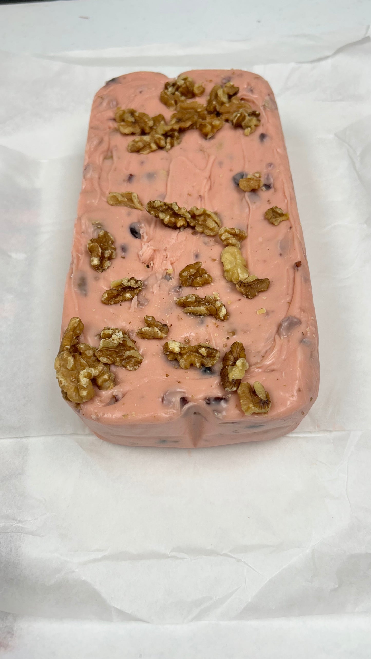 Cranberry Walnut Fudge - 6lb Bulk Fudge Loaf