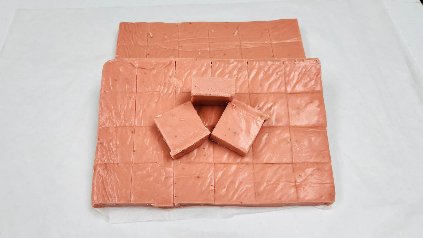 Spirit Legends Strawberry Daiquiri Fudge (Non-Alcoholic) - (48) 2oz Pre-Cut Pieces - 6lb Total Weight