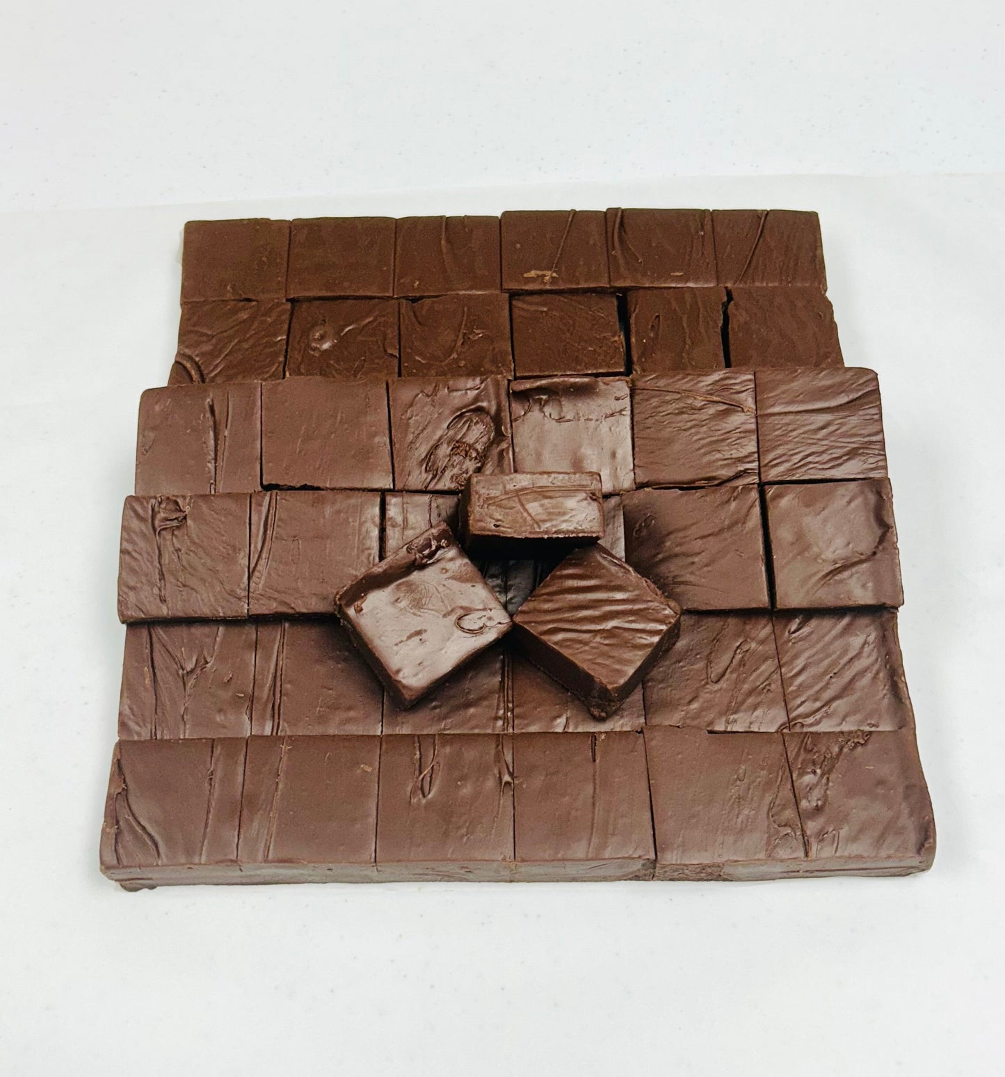 Sugar-Free Old Fashioned Dark Chocolate Fudge (40) 2oz Pre-Cut Pieces - 5lb Total Weight