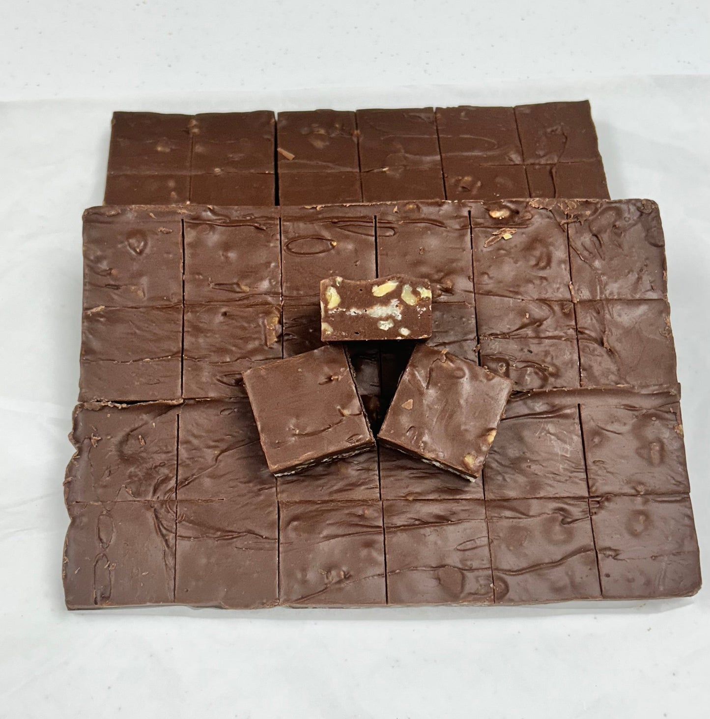 Tennessee Ice Storm & Coconut Dough Fudge - (48) 2oz Pre-Cut Pieces - 6lb Total Weight