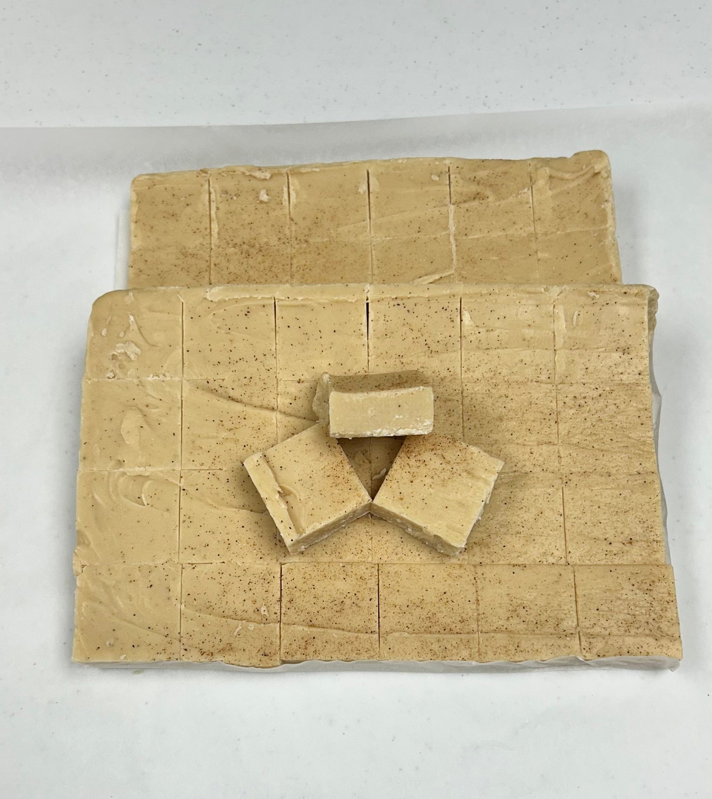 Egg Nog Fudge - (48) 2oz Pre-Cut Pieces - 6lb Total Weight