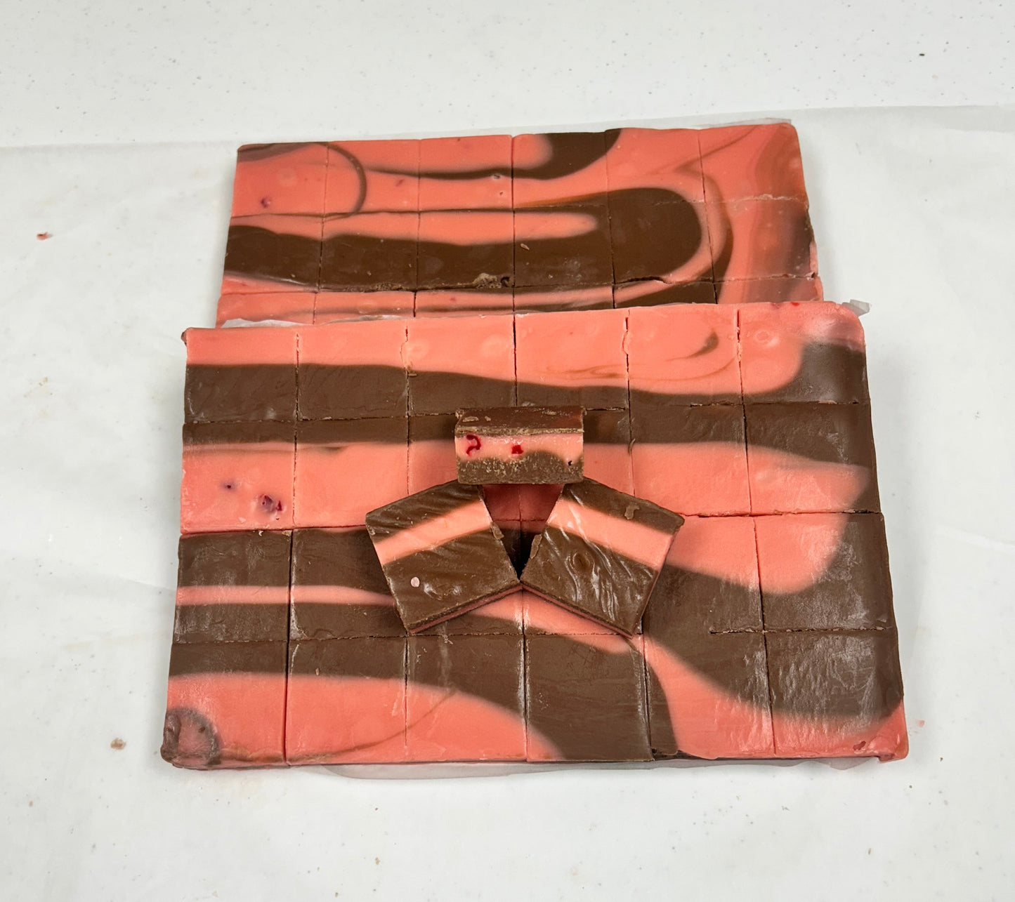 Chocolate Covered Cherries Fudge - (48) 2oz Pre-Cut Pieces - 6lb Total Weight