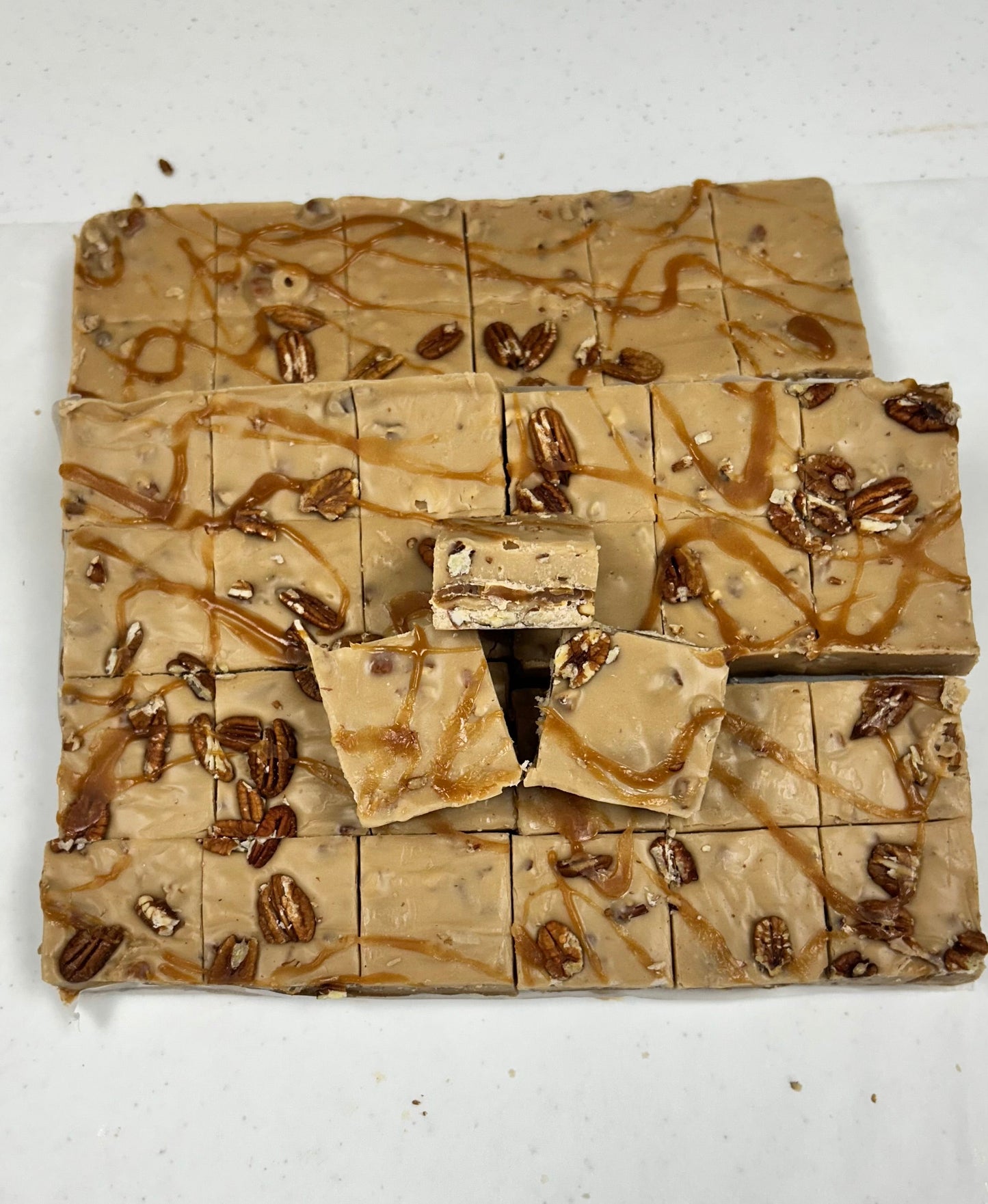 Chewy Praline Fudge - (48) 2oz Pre-Cut Pieces - 6lb Total Weight