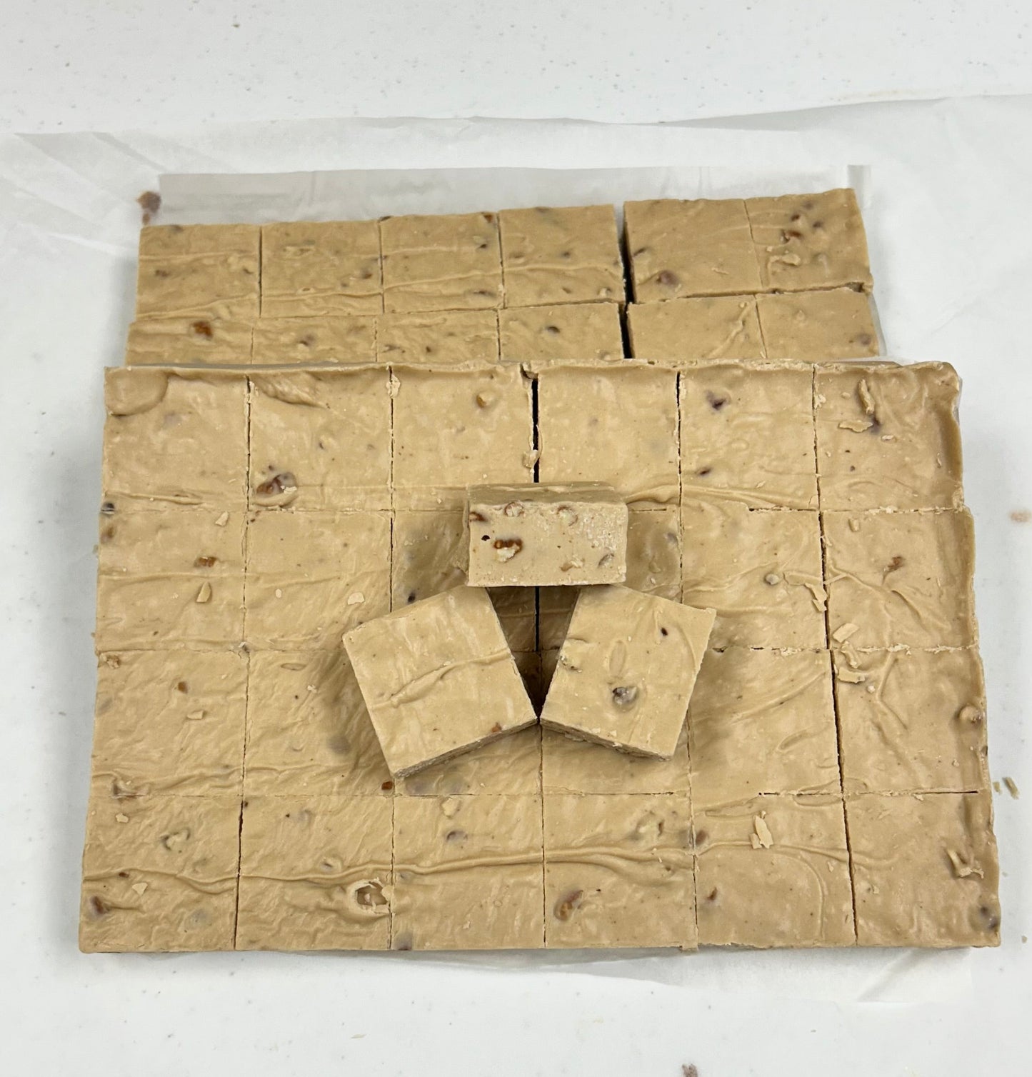 Sugar-Free Caramel Pecan Fudge (40) 2oz Pre-Cut Pieces - 5lb Total Weight