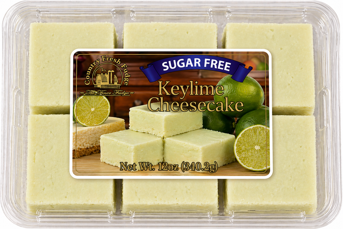 Sugar-Free Key Lime Cheesecake Fudge (Trays)