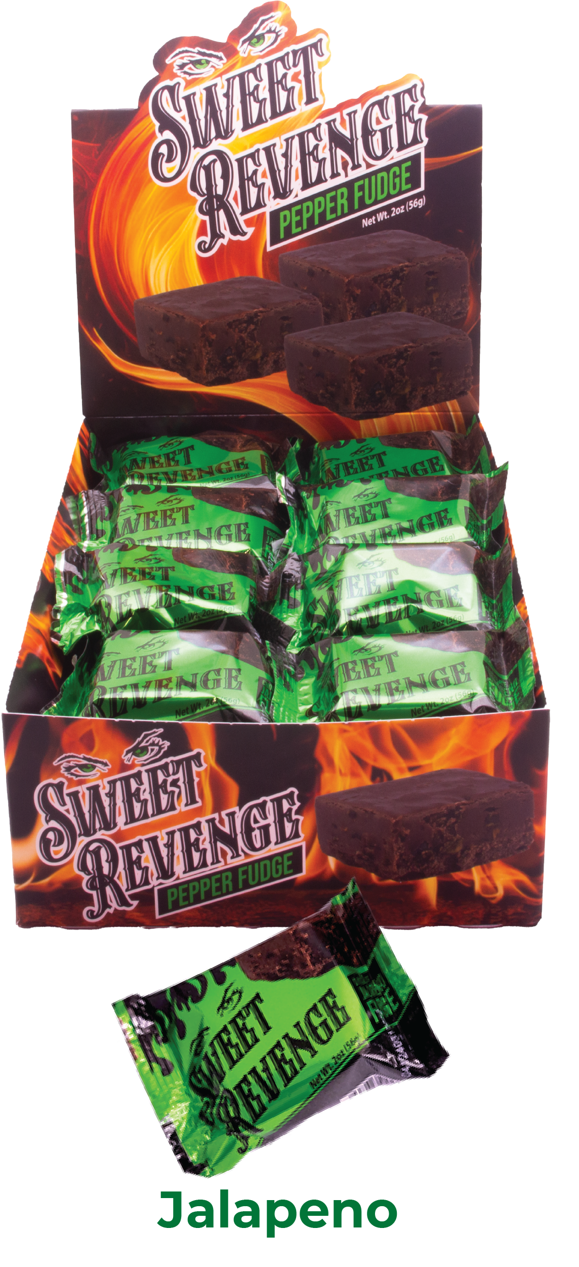 Sweet Revenge Jalapeno Fudge Display