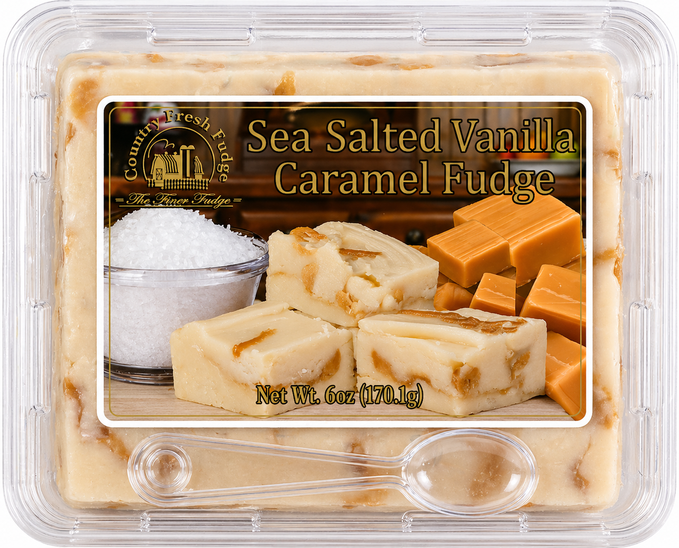 Sea Salted Vanilla Caramel Fudge (Trays)