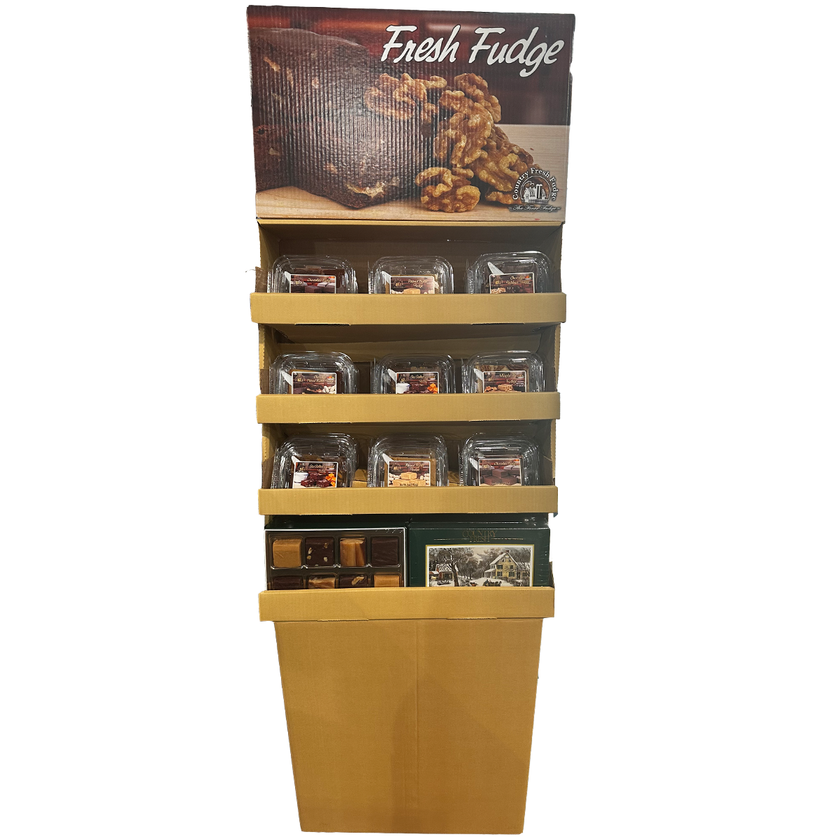Corrugated Shipper Floor Display - Country Fresh Food & Confections