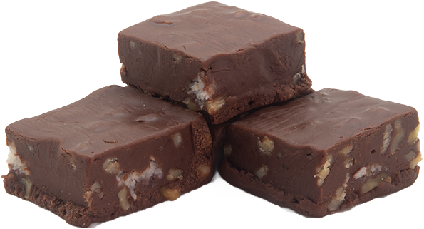 Tennessee Ice Storm & Coconut Dough Fudge - (48) 2oz Pre-Cut Pieces - 6lb Total Weight