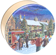 Hometown Holiday Decorative Fudge Tin - Country Fresh Food & Confections