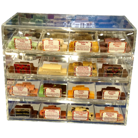 16 Tray Fudge Display (Display Case & Trays Only) - Country Fresh Food & Confections