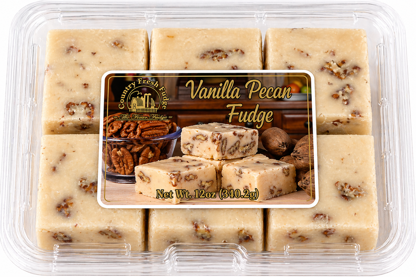 Vanilla Pecan Fudge (Trays)