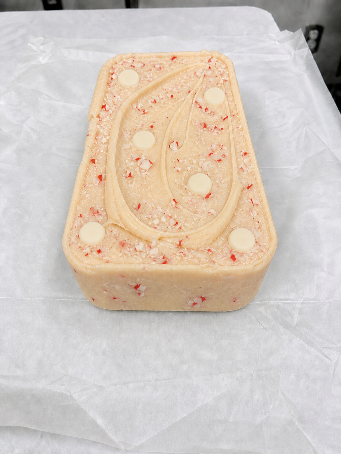 White Chocolate Chip Peppermint Fudge - 6lb Bulk Fudge Loaf