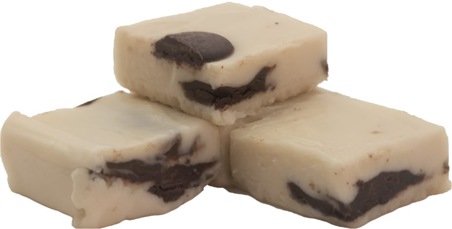 Vanilla Chocolate Chip Fudge - (48) 2oz Pre-Cut Pieces - 6lb Total Weight