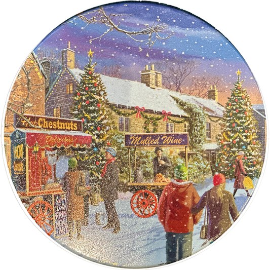 Hometown Holiday Decorative Fudge Tin - Country Fresh Food & Confections