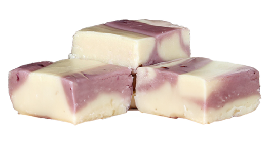 Blackberries & Cream Fudge (Clamshell) - Country Fresh Food & Confections