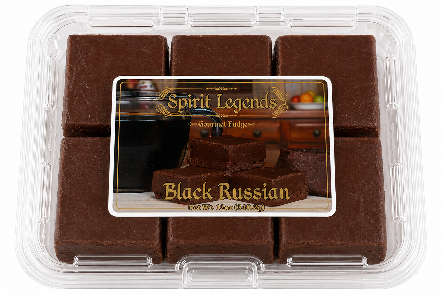 Spirit Legends Mexican Black Russian Fudge (Non-Alcoholic) (Trays)