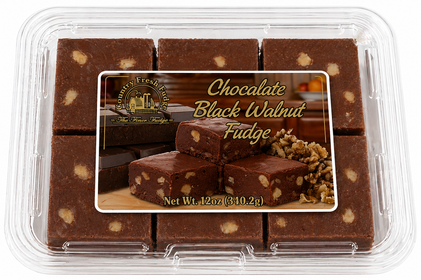 Chocolate Black Walnut Fudge (Trays)