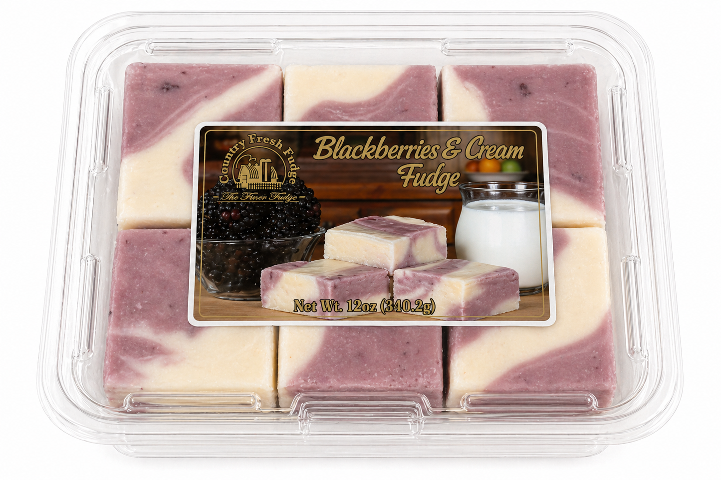 Blackberries & Cream Fudge (Trays)