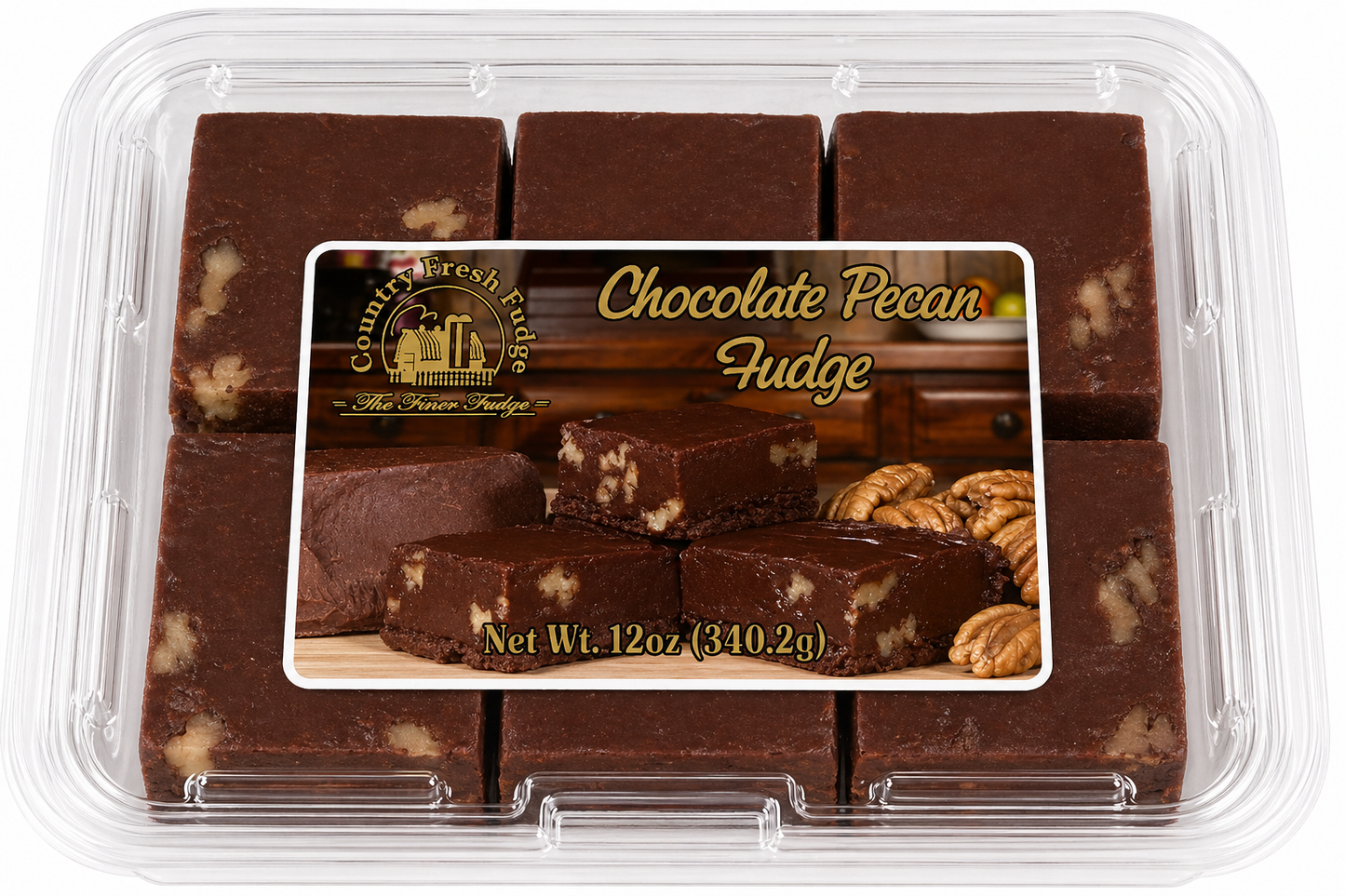 Chocolate Pecan Fudge (Trays)