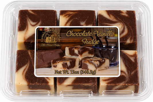 Chocolate Vanilla Swirl Fudge (Trays)