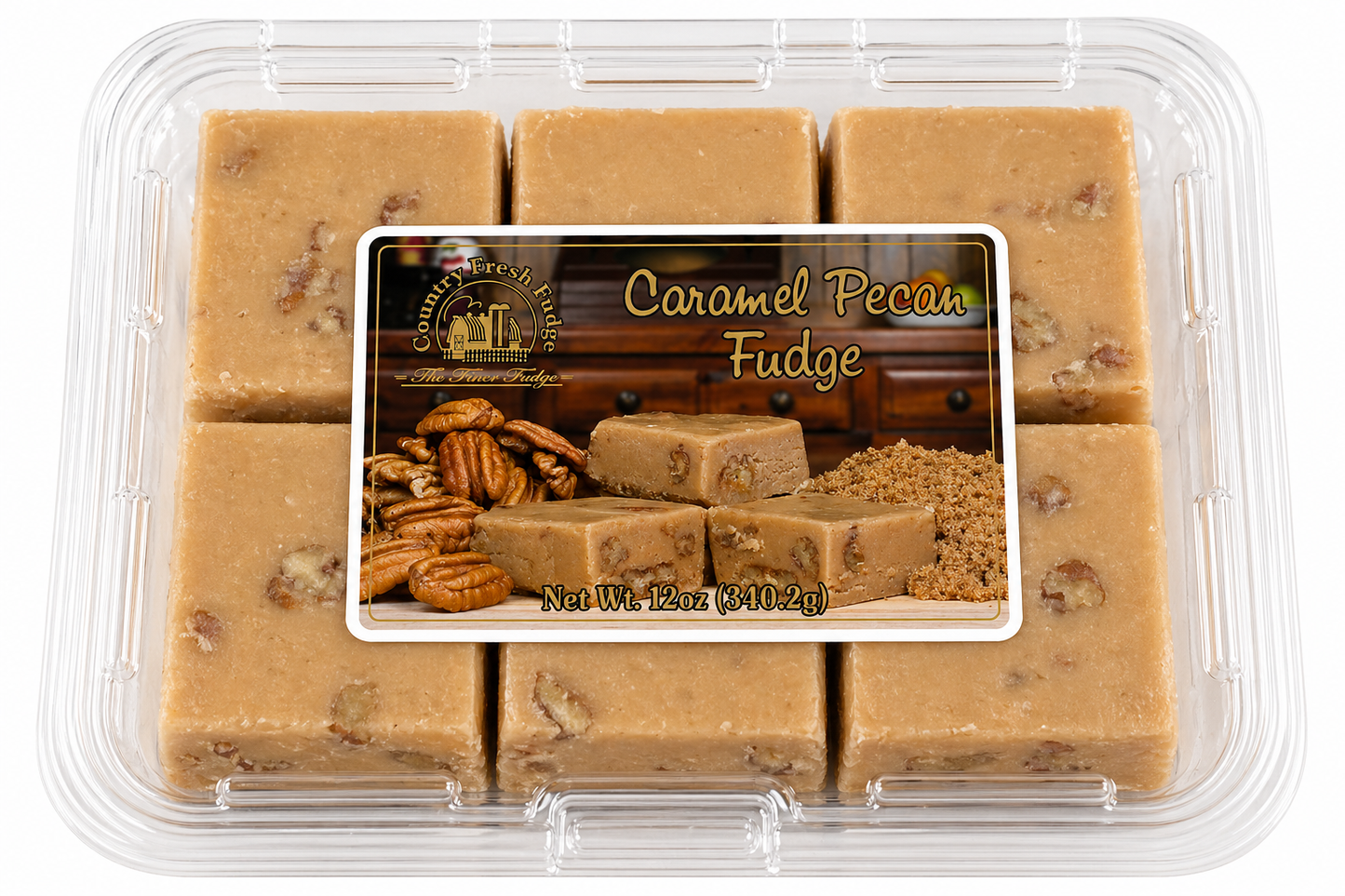 Caramel Pecan Fudge (Trays)