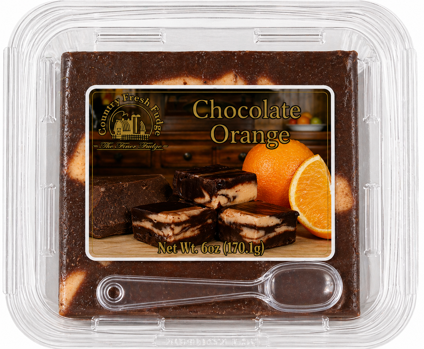 Chocolate Orange Swirl Fudge (Trays)
