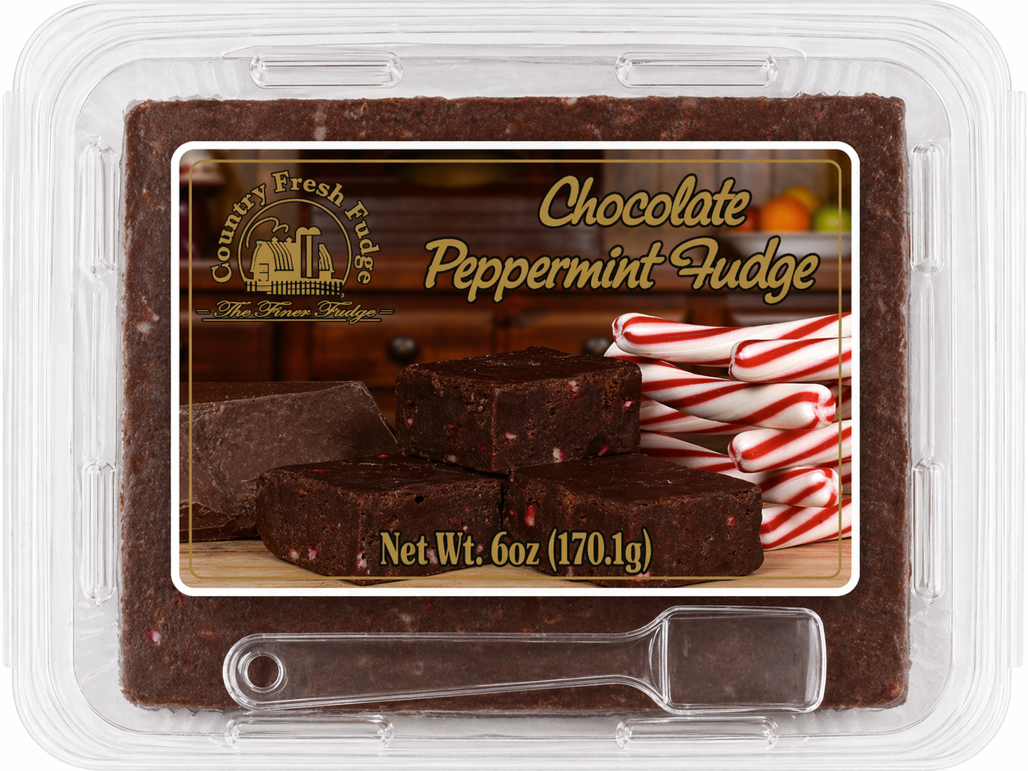 Chocolate Peppermint Fudge (Trays)