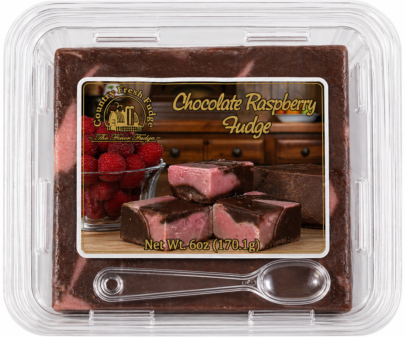 Chocolate Raspberry Fudge (Trays)