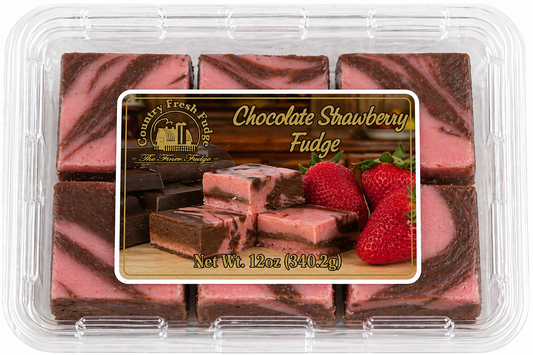 Chocolate Strawberry Fudge (Trays)