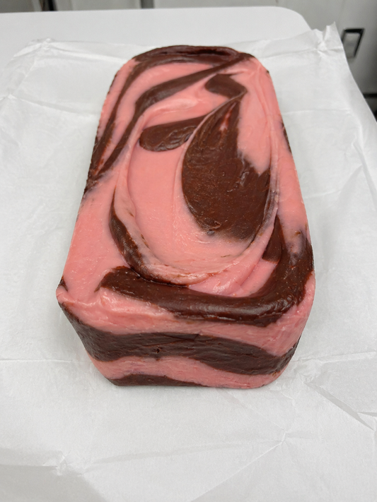 Chocolate Strawberry Fudge- 6lb Bulk Fudge Loaf