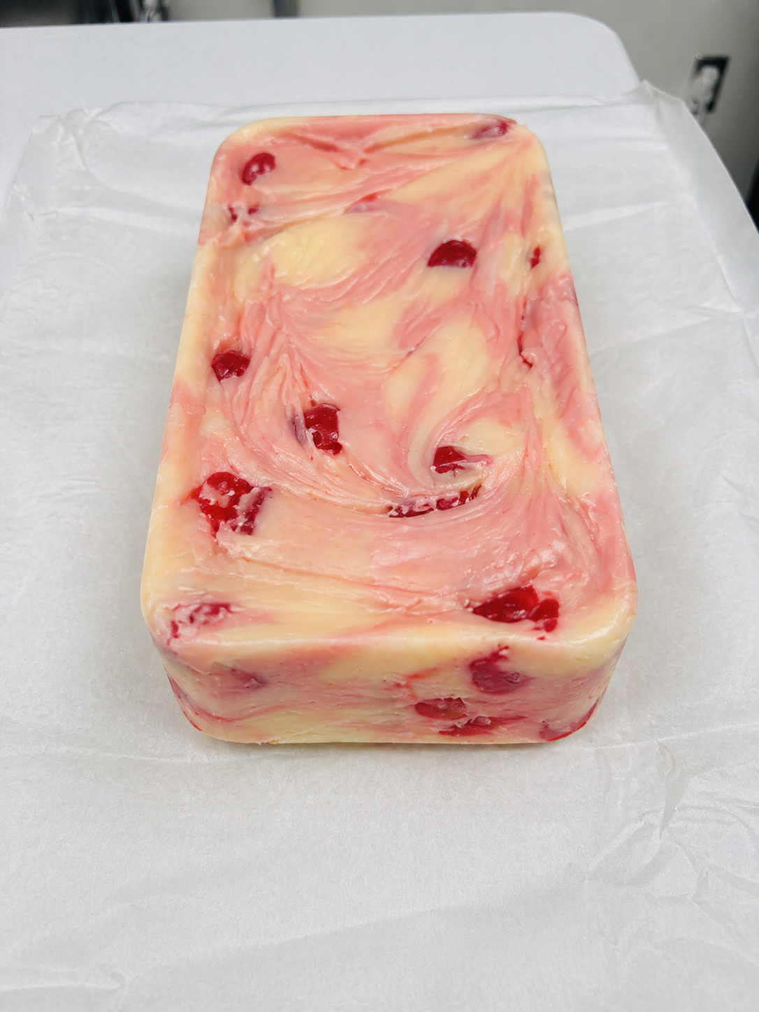 Cherry Cheesecake Fudge - 6lb Bulk Fudge Loaf
