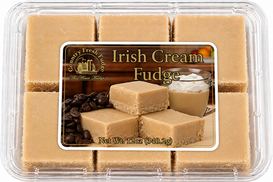 Spirit Legends Irish Cream Fudge (Non-Alcoholic)  (Trays)