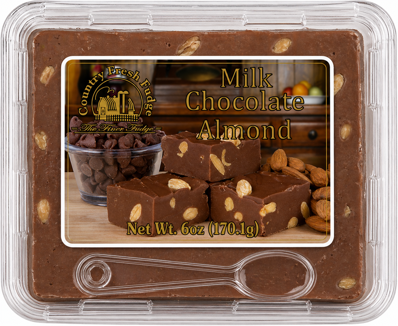 Milk Chocolate Almond Fudge (Trays)