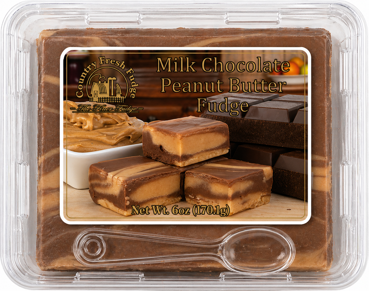 Milk Chocolate Peanut Butter Fudge (Trays)