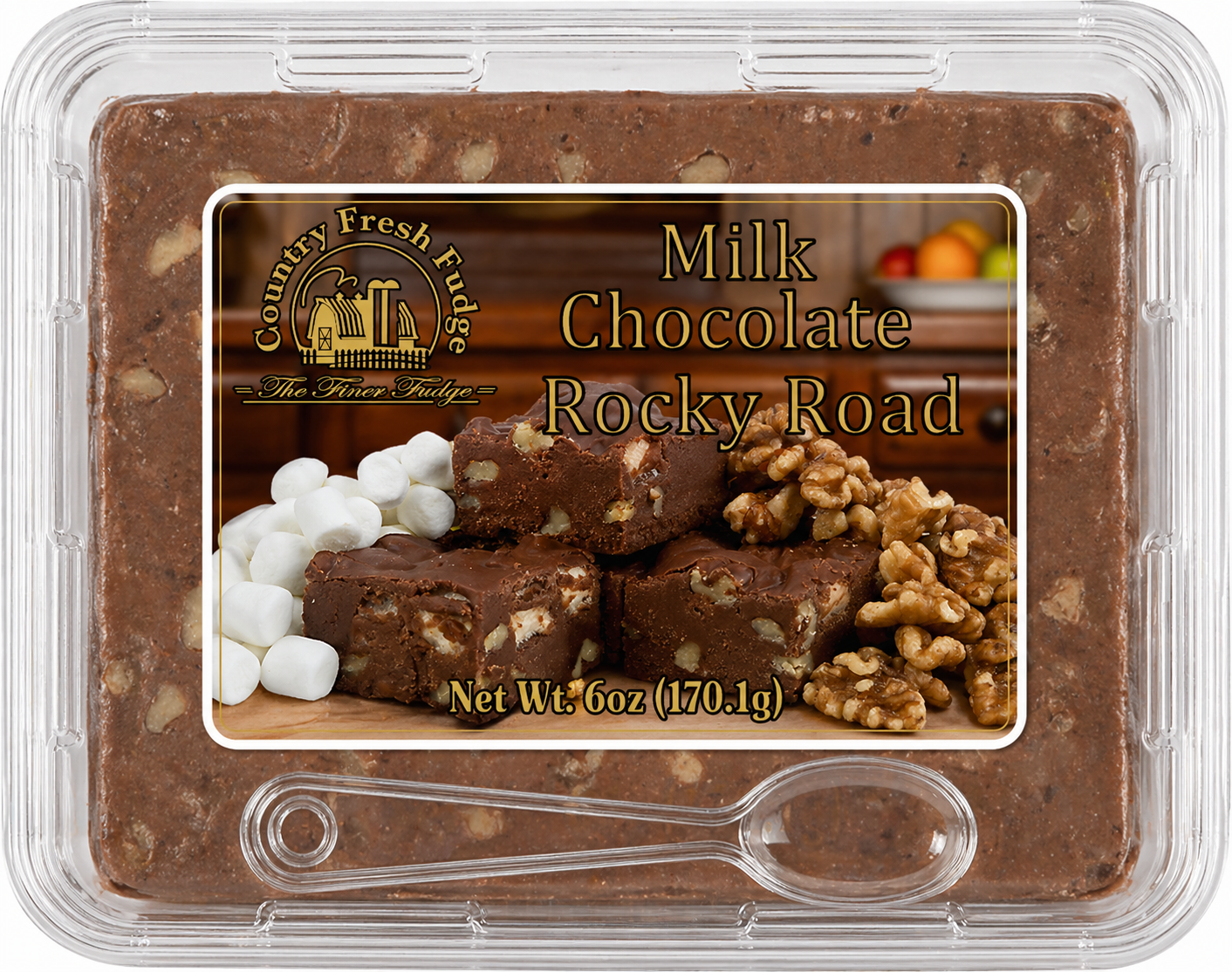 Milk Chocolate Rocky Road Fudge (Trays)