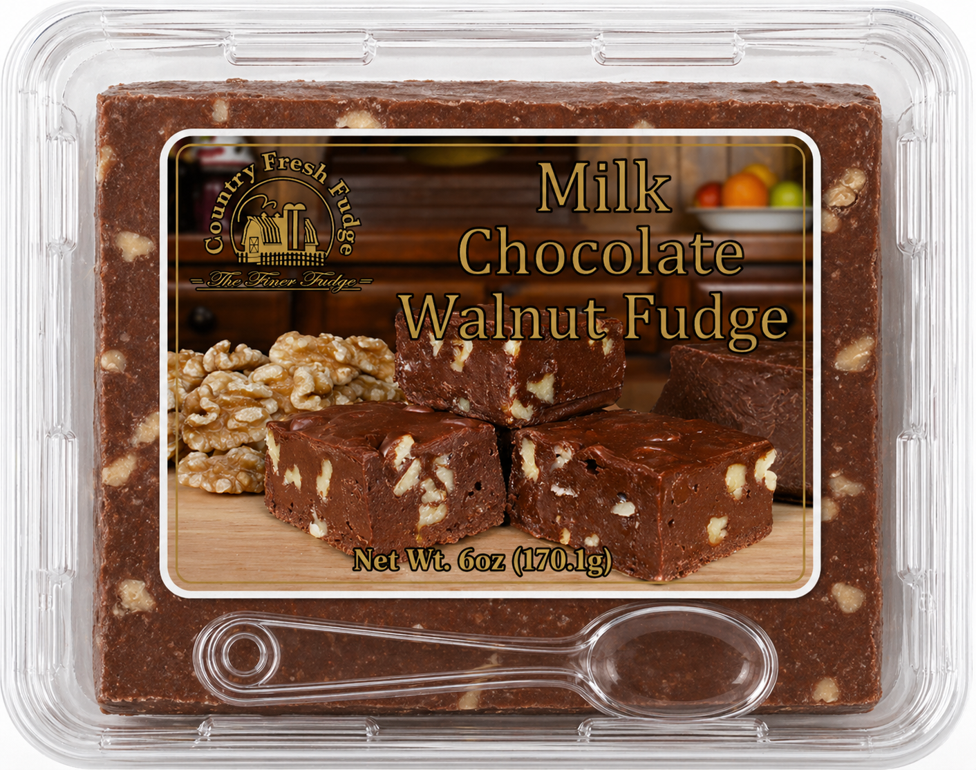 Milk Chocolate Walnut Fudge (Trays)