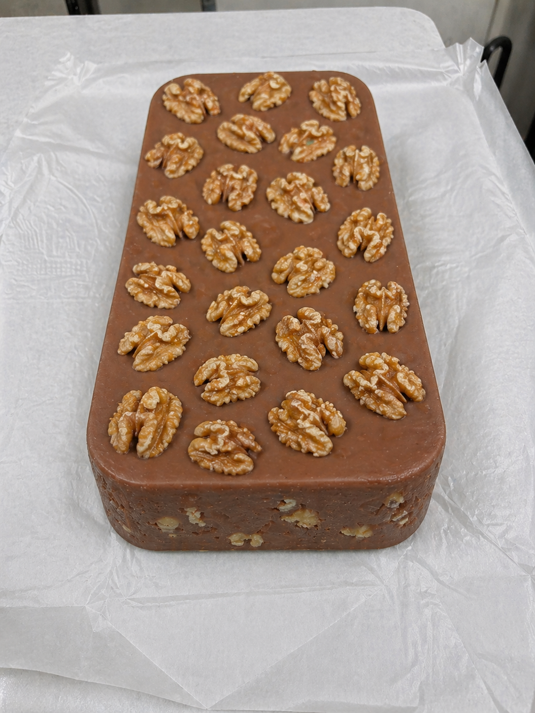 Milk Chocolate Walnut Fudge - 6lb Bulk Fudge Loaf