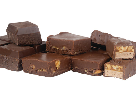 Milk Chocolate Snickster with Snickers - (48) 2oz Pre-Cut Pieces - 6lb Total Weight - Country Fresh Food & Confections